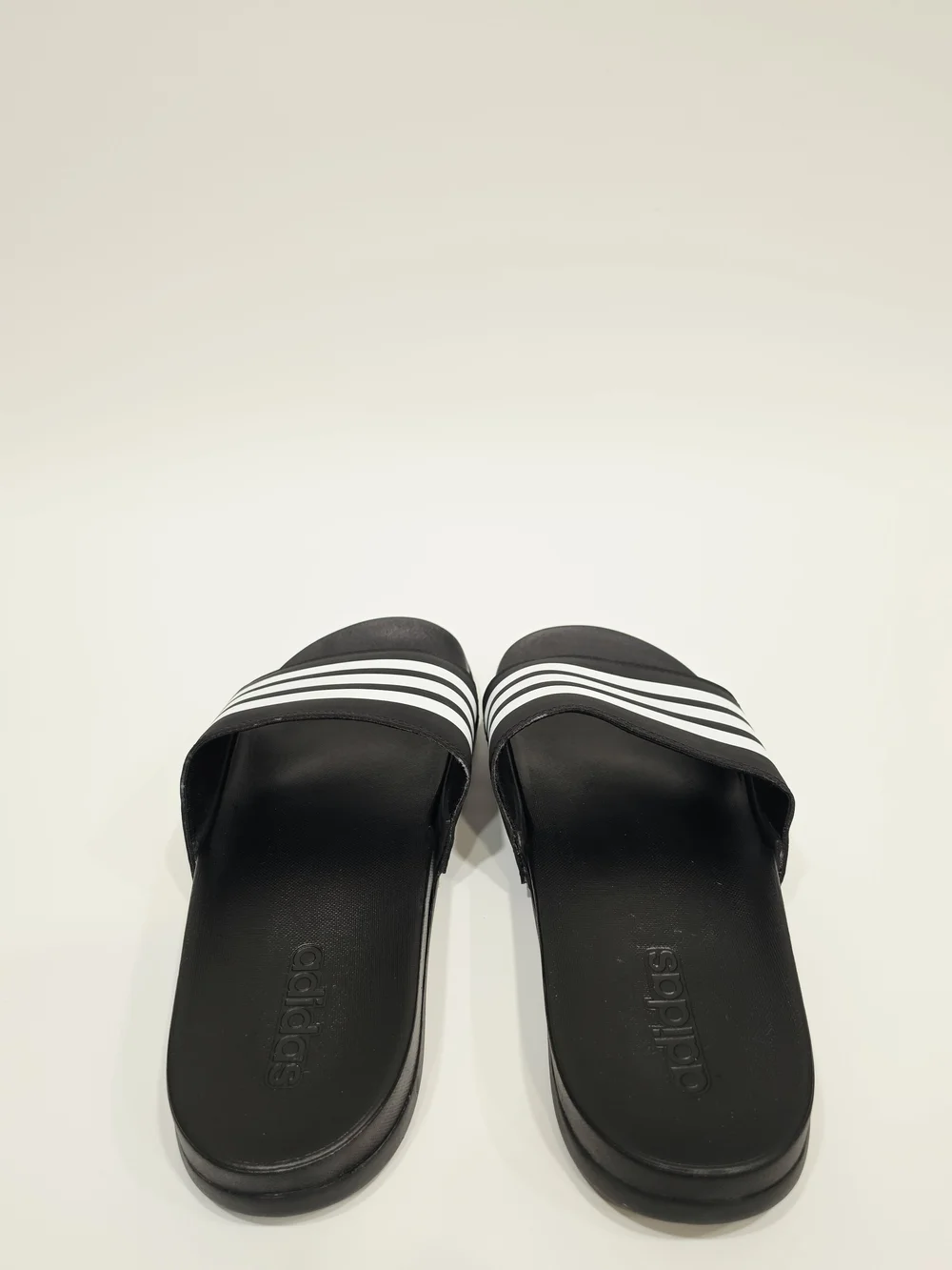 Adidas Adilette Comfort Black and White Slide Sandals US Mens 6/Womens 7